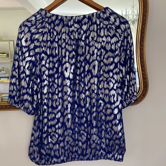 Trina Turk silk printed blouse - Picture 3 of 4